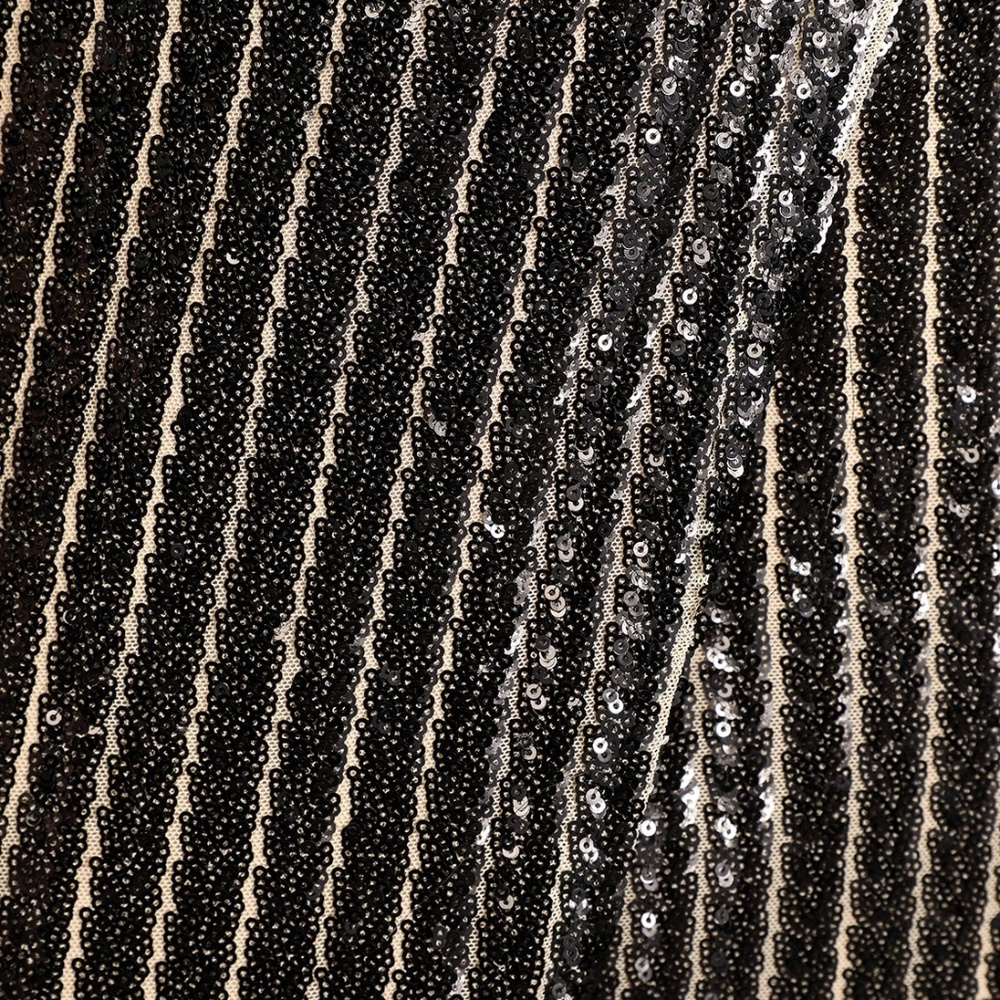 Elegant Black Sequin Sleeveless Maxi Dress - Picture 2 of 6